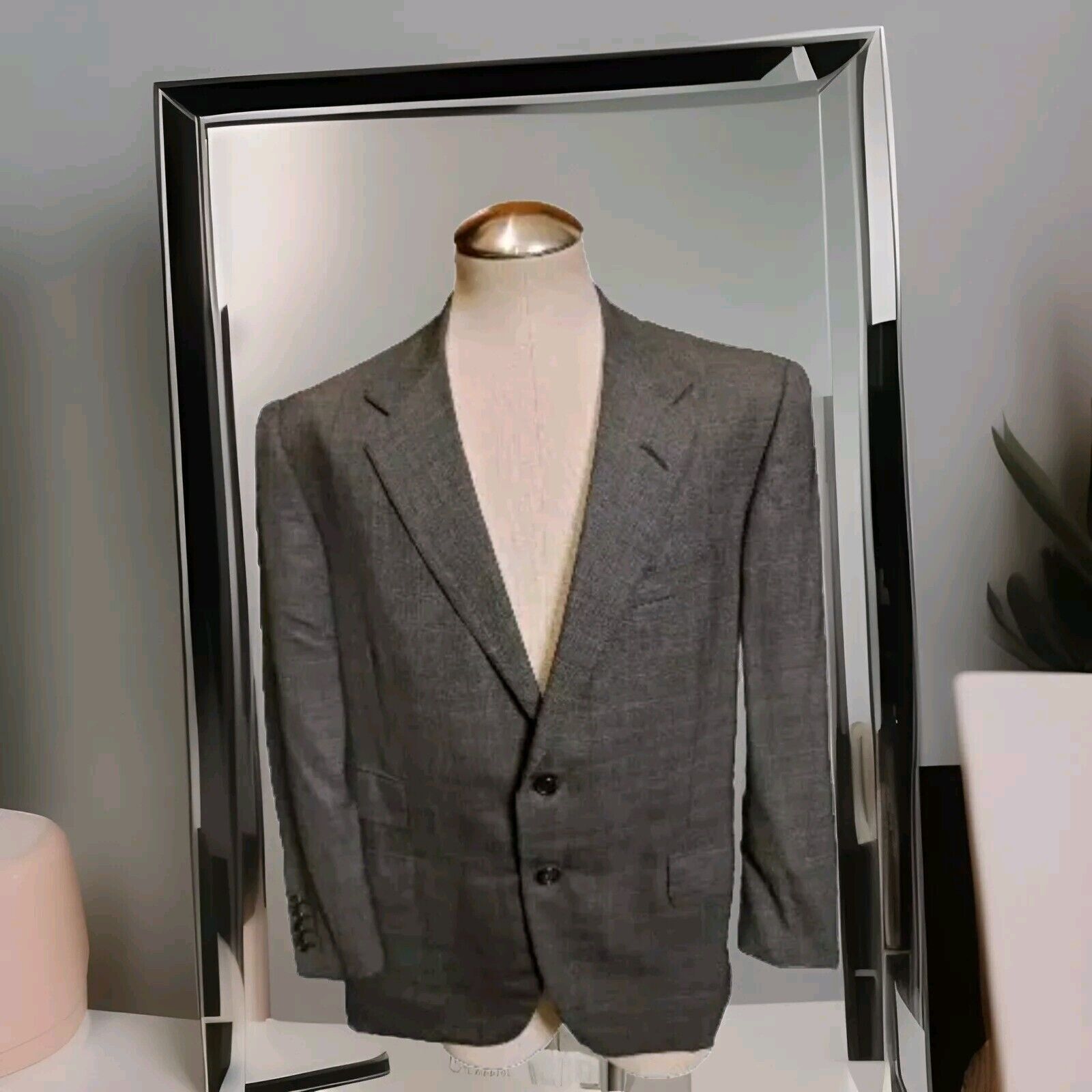 Oxxford Clothes Mens Size 40R Super 130 Wool Oxxford Navy Blue Blazer Size 40R - 1 Thumbnail
