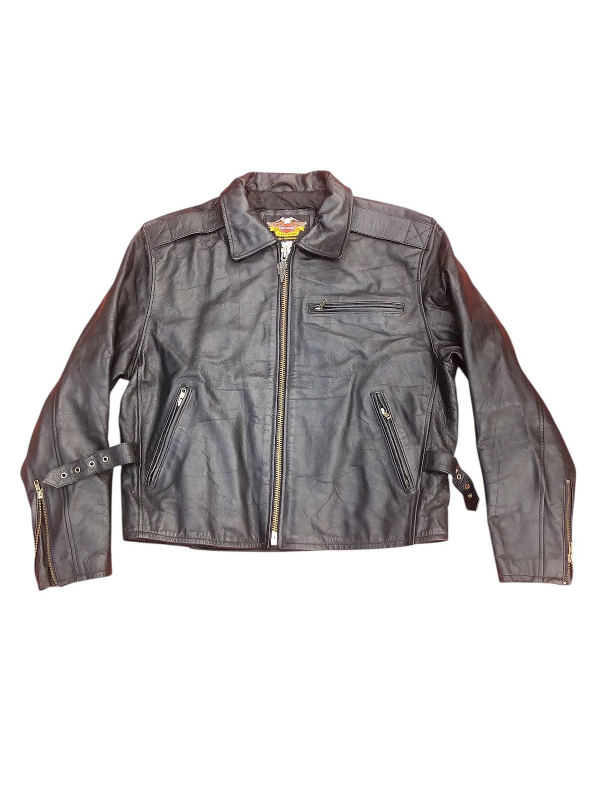 Harley Davidson × Vintage VINTAGE LEATHER JACKET HARLEY-DAVISON Size US L / EU 52-54 / 3 - 13 Thumbnail