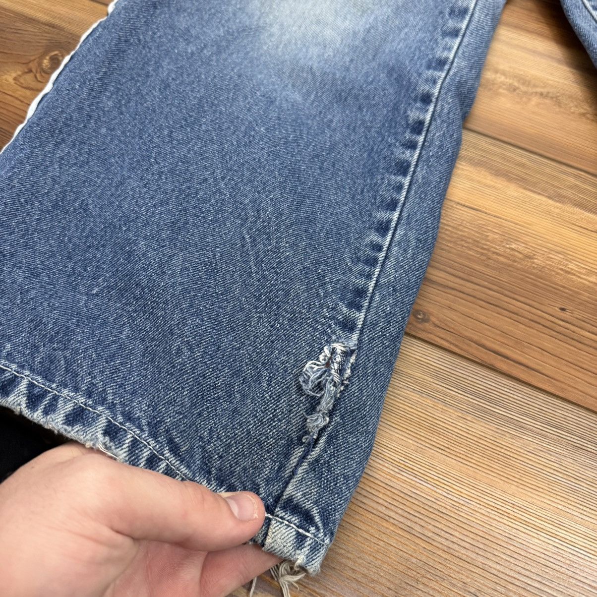 Other Vintage JNCO Style Striped Blue Baggy Skate Denim Jeans Size US 26 / EU 42 - 5 Thumbnail