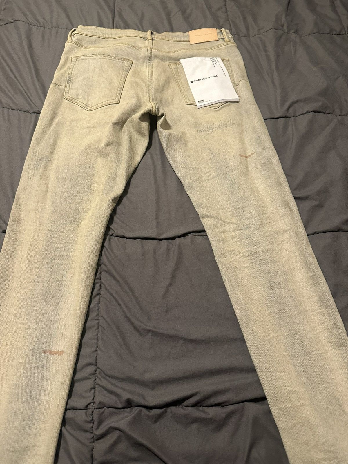 Purple Distressed Skinny Jeans Size US 32 / EU 48 - 3 Thumbnail