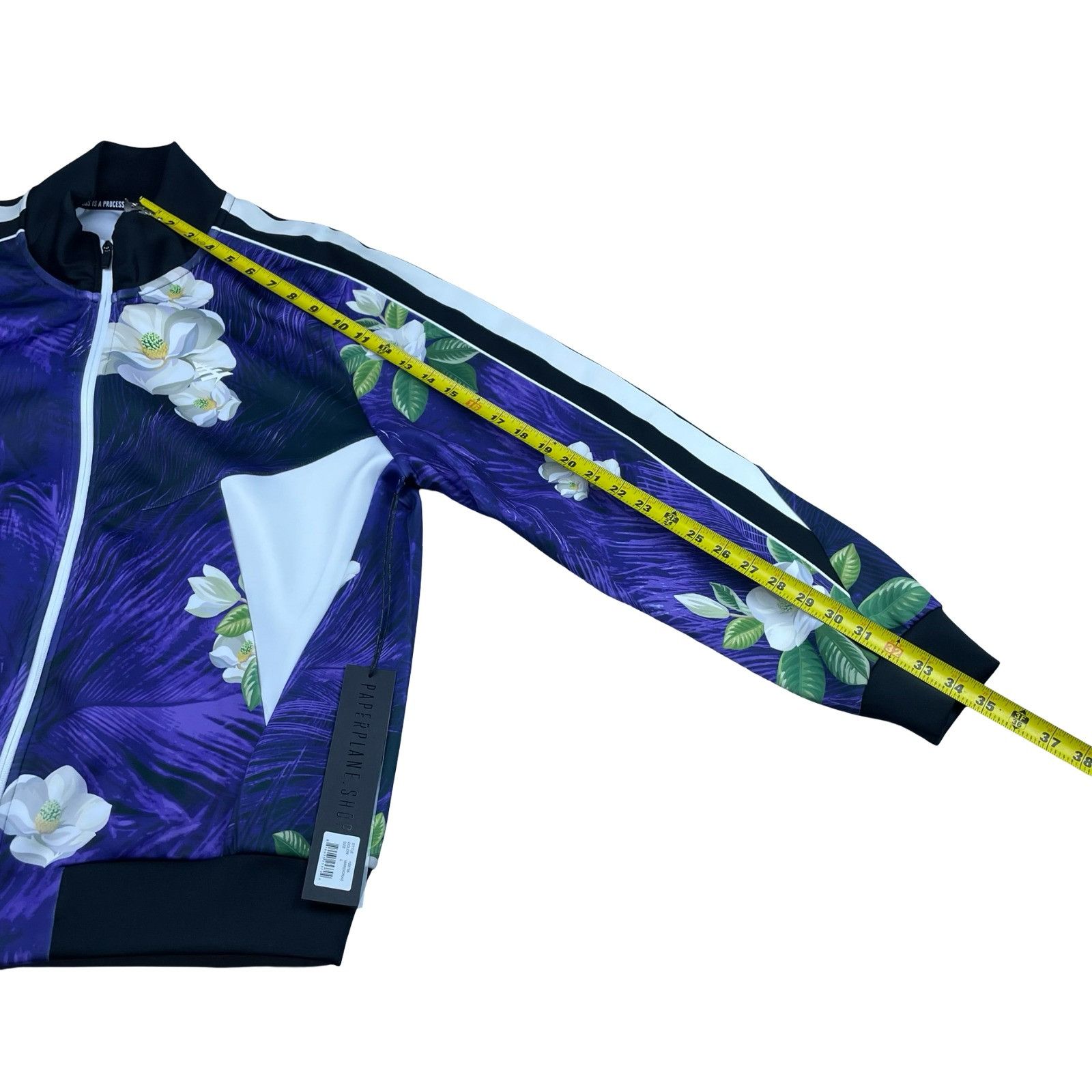 Paper Planes NEW Paperplanes Men's Track Suit Purple Mardigras Floral • L Size US L / EU 52-54 / 3 - 9 Thumbnail