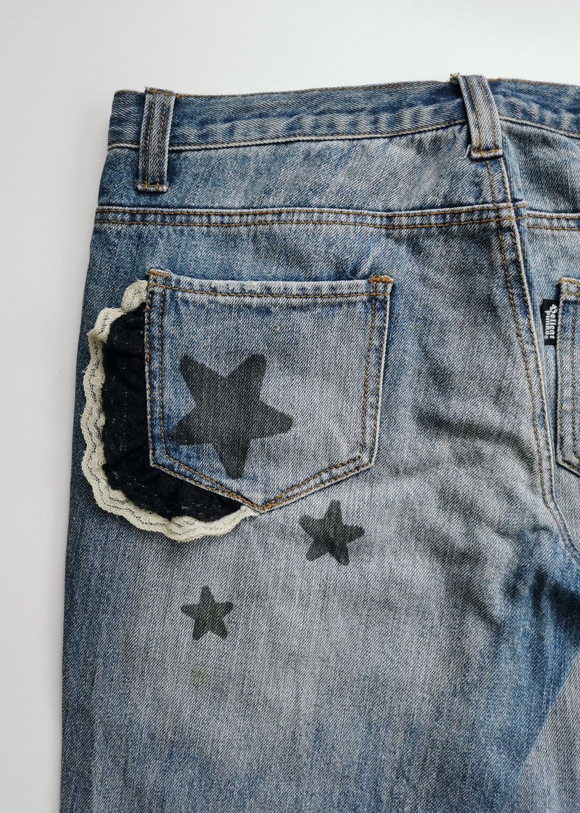 Seditionaries Hell Cat Punks Treble Clef Pyramid Stud Zipper Jean Vivienne Size 30" / US 8 / IT 44 - 9 Thumbnail
