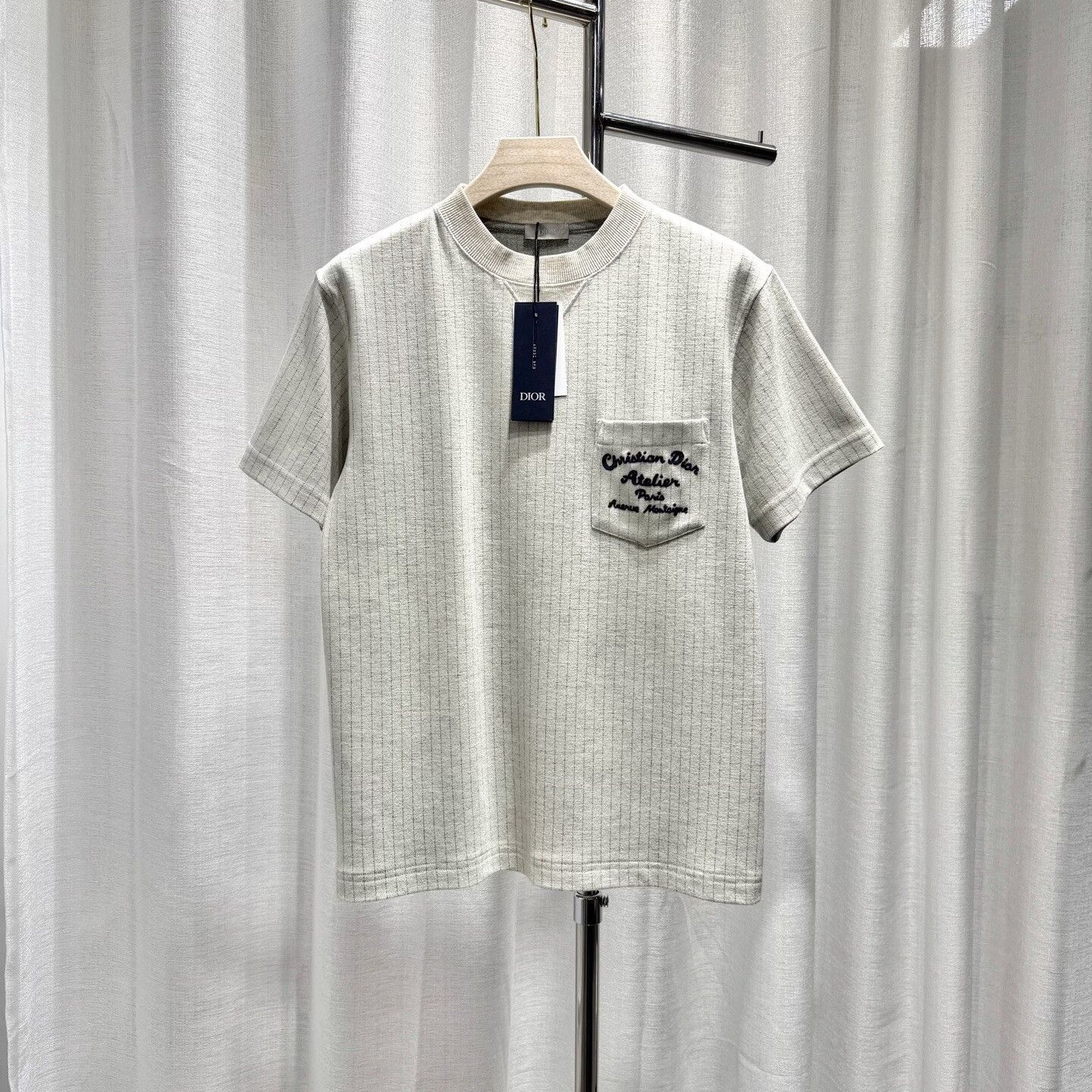 Dior Dior Wool-Cotton Blend Striped T-Shirt Size US XS / EU 42 / 0 - 1 Thumbnail