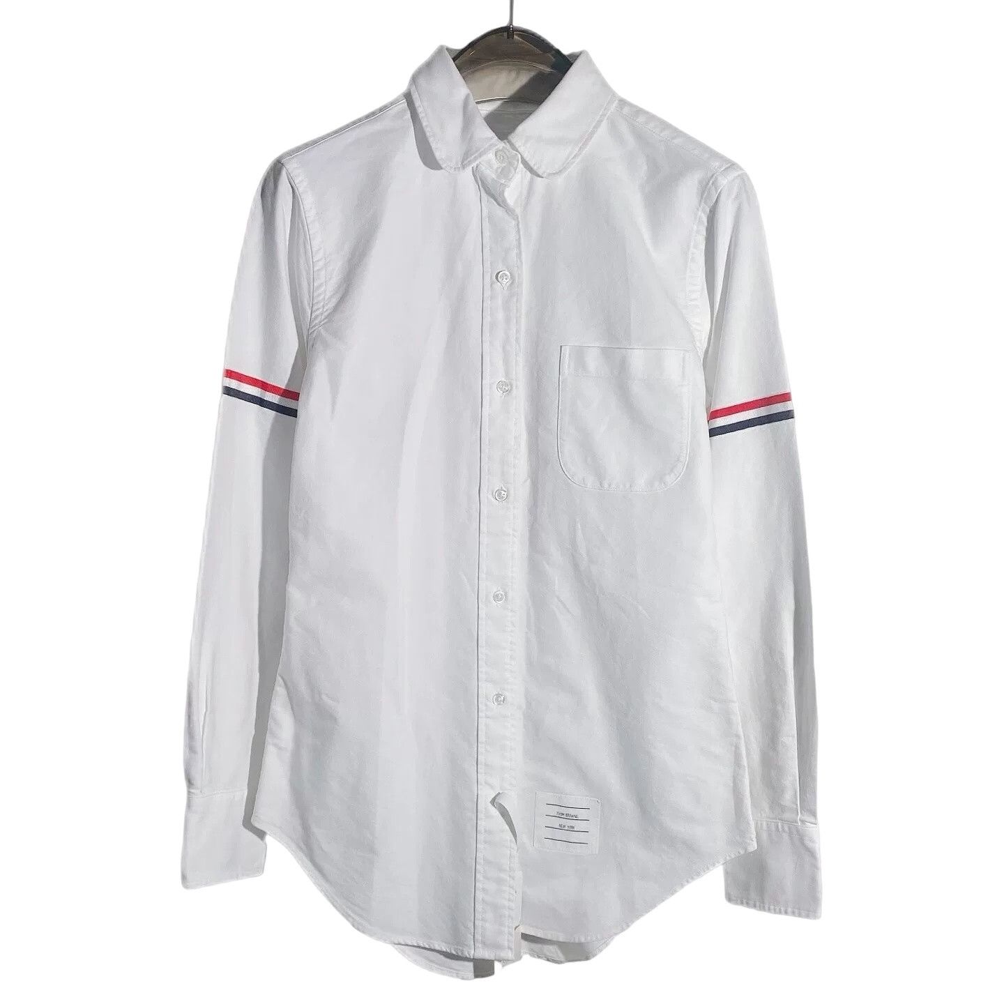 Thom Browne Thom Browne Striped Sleeve Button Up Shirt Size S Size US S / EU 44-46 / 1 - 1 Thumbnail