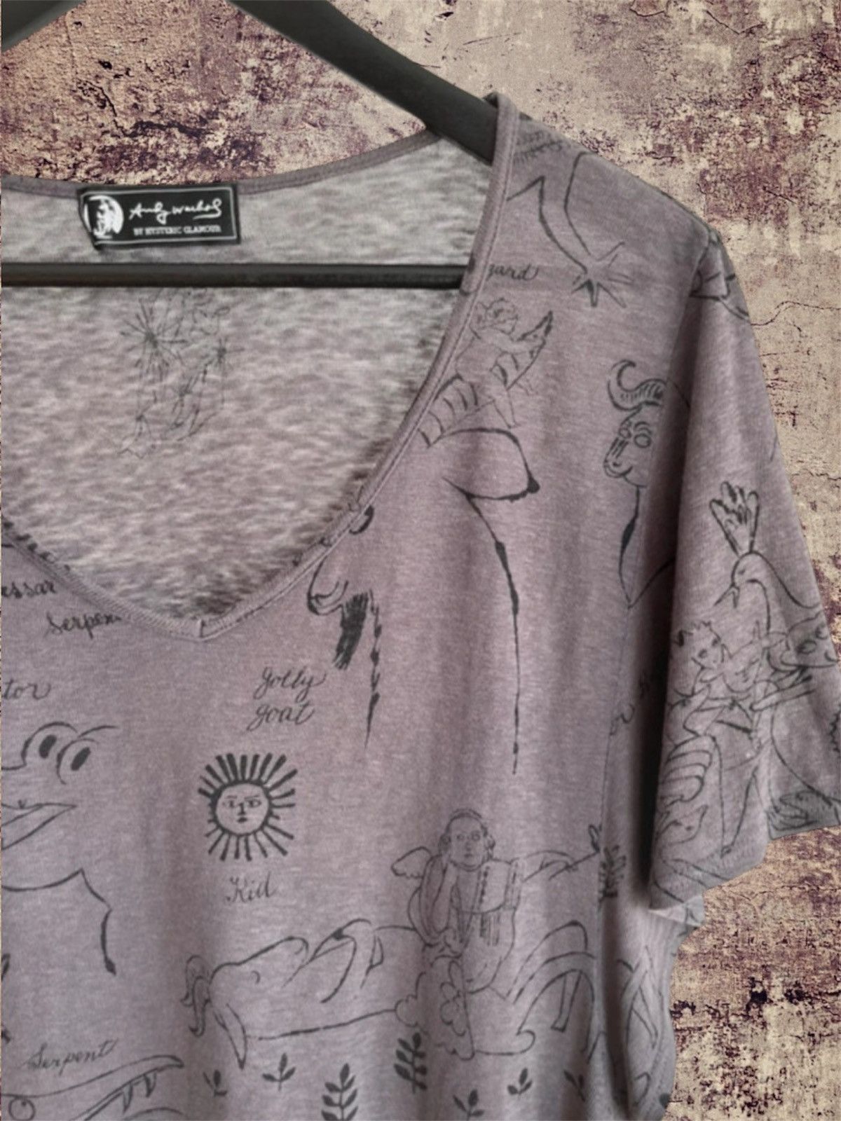 Andy Warhol × Hysteric Glamour Very rare archive husteric glamour x andy warhol v neck Size US M / EU 48-50 / 2 - 3 Thumbnail