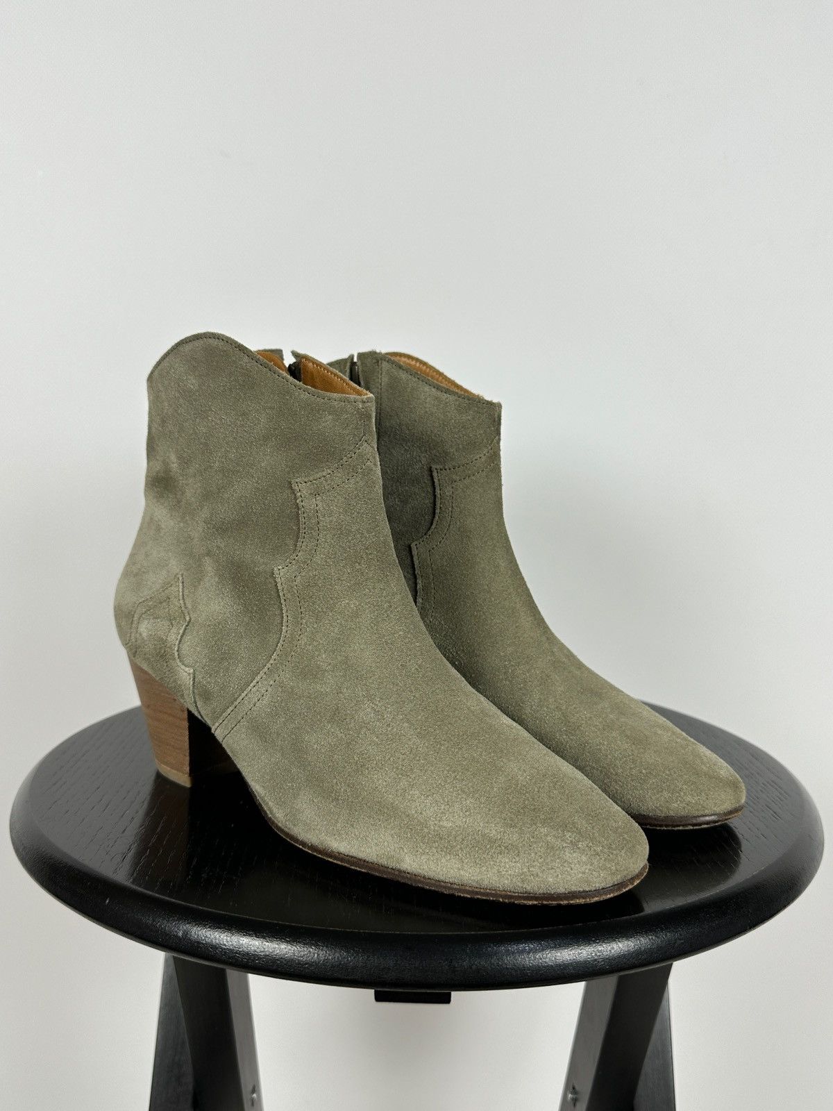 Isabel Marant × Isabel Marant Etoile Isabel Marant Étoile Dicker Suede Ankle Boots Western Style Size US 9 / IT 39 - 11 Thumbnail