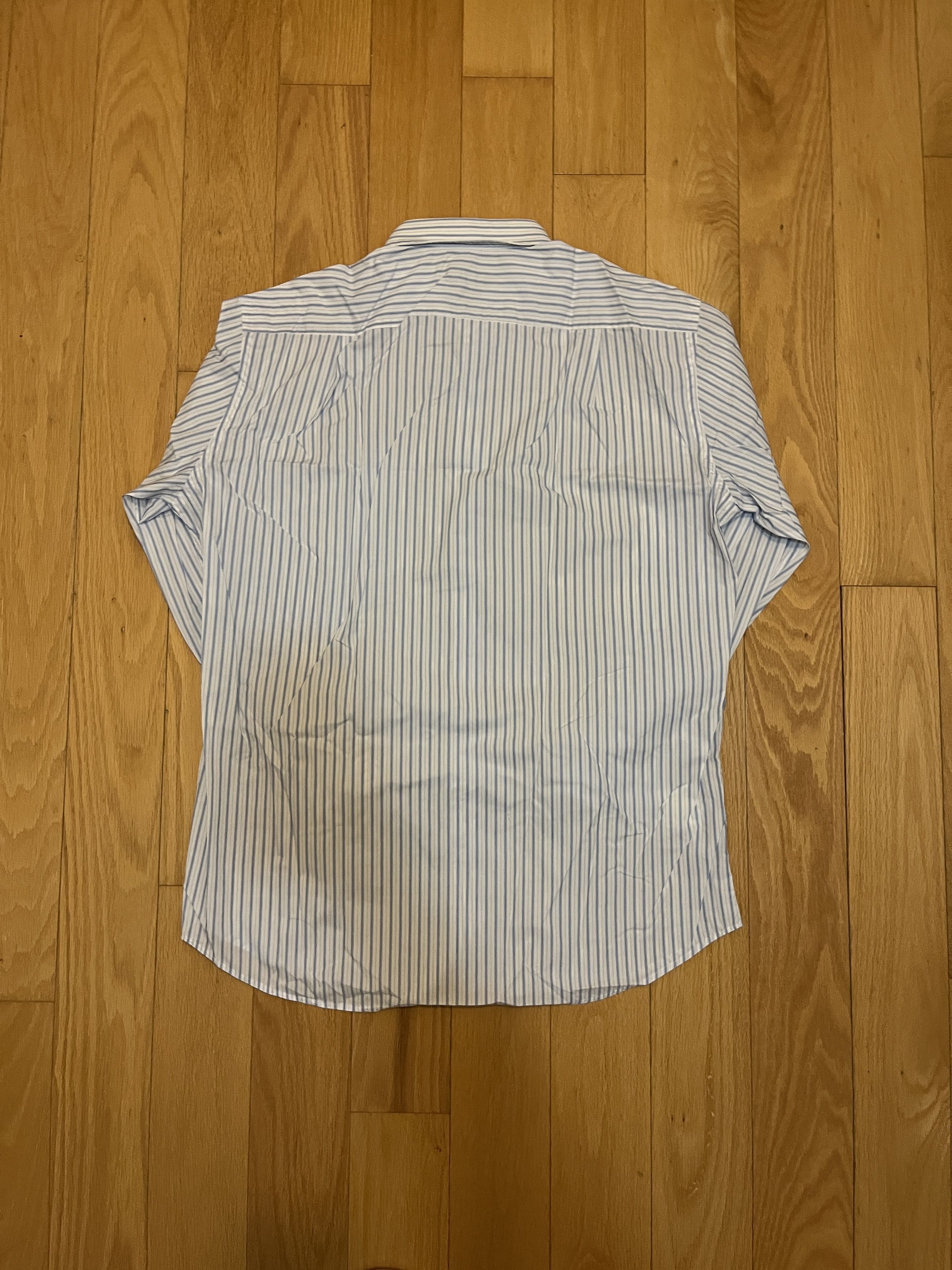 Hugo Boss Hugo Boss Striped Dress Shirt M Size US M / EU 48-50 / 2 - 2 Thumbnail