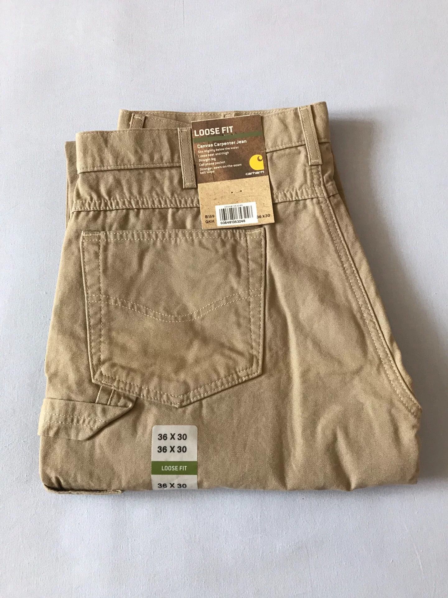 Carhartt Carhartt B159 GKH Canvas Work Pants Size US 36 / EU 52 - 1 Thumbnail