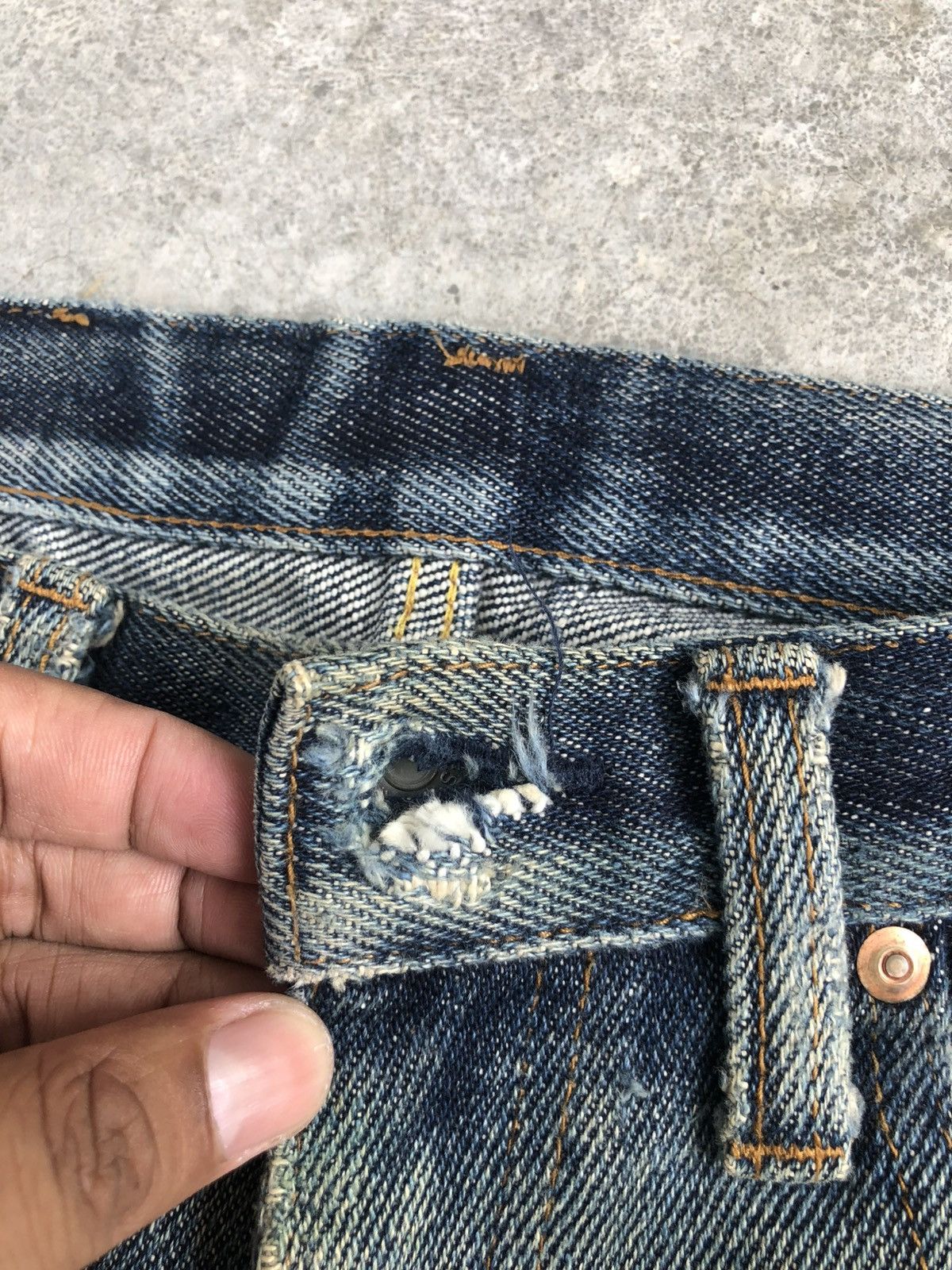 KOJIMA GENES Kojima Genes Distressed Jeans Broken Size US 30 / EU 46 - 14 Thumbnail