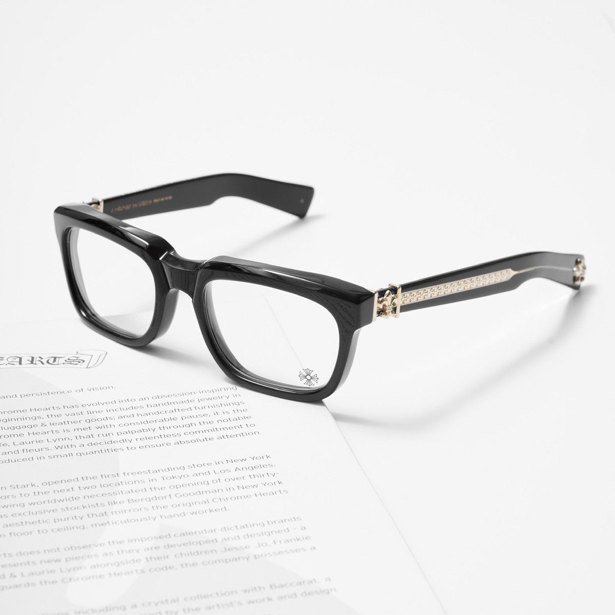 Chrome Hearts CHROME HEARTS SEE YOU IN TEA BLACK-GOLD PLATED GLASSES Size ONE SIZE - 1 Thumbnail