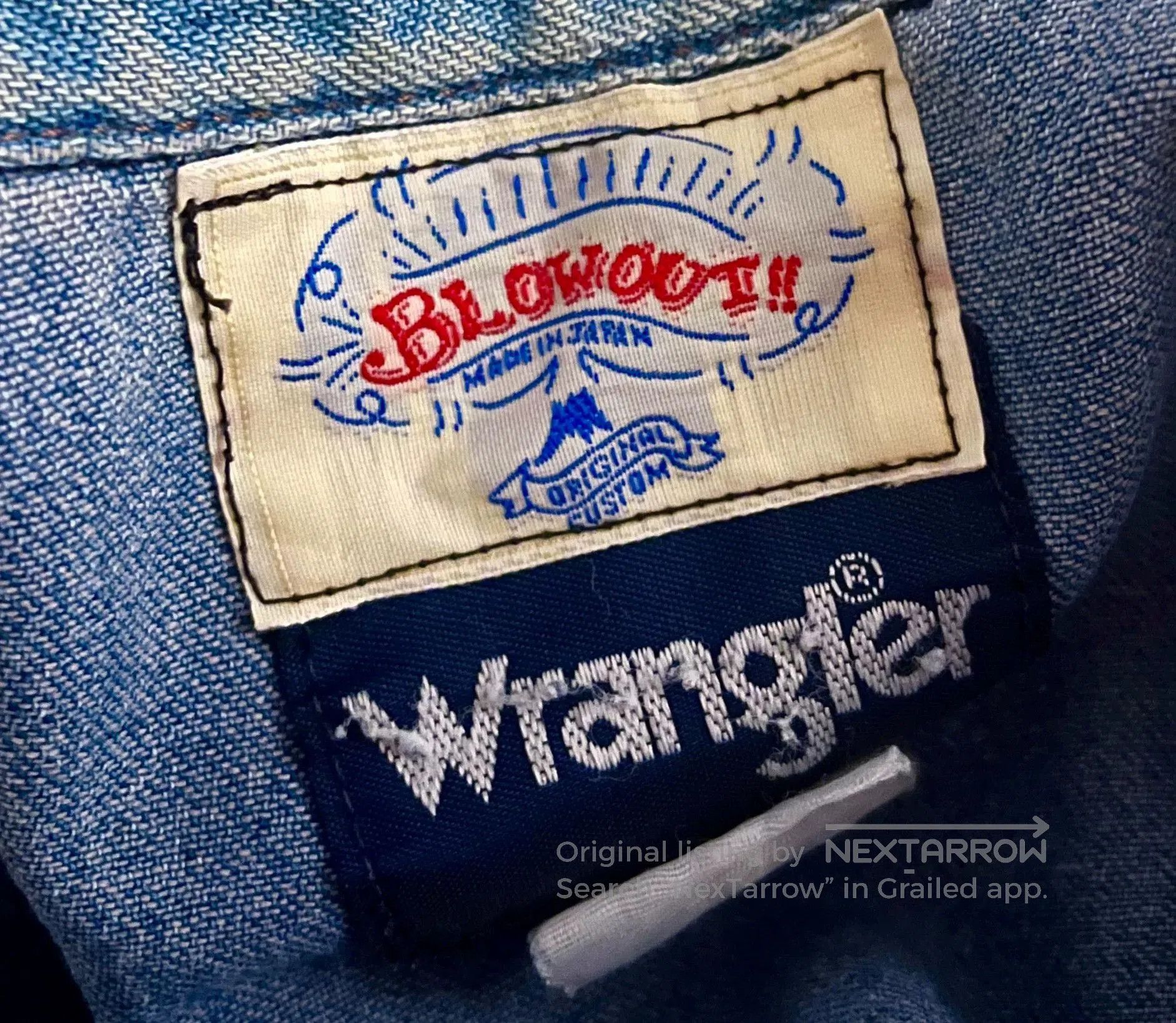 Wrangler Vintage 80's Wrangler Denim Shirt. Size US M / EU 48-50 / 2 - 2 Thumbnail