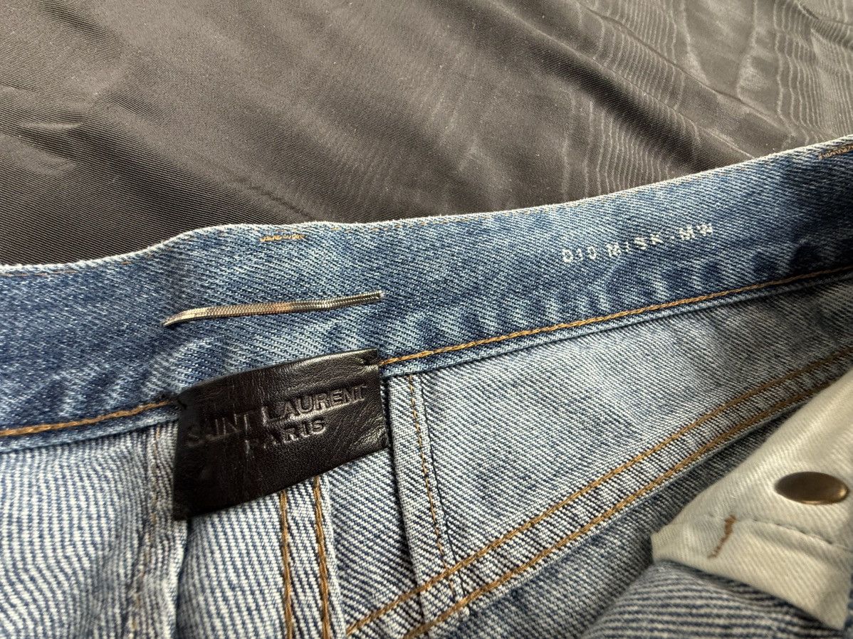 Saint Laurent Paris SS16 Saint Laurent D10 knee rip jeans Hedi 32 grail slim Size US 33 - 23 Thumbnail