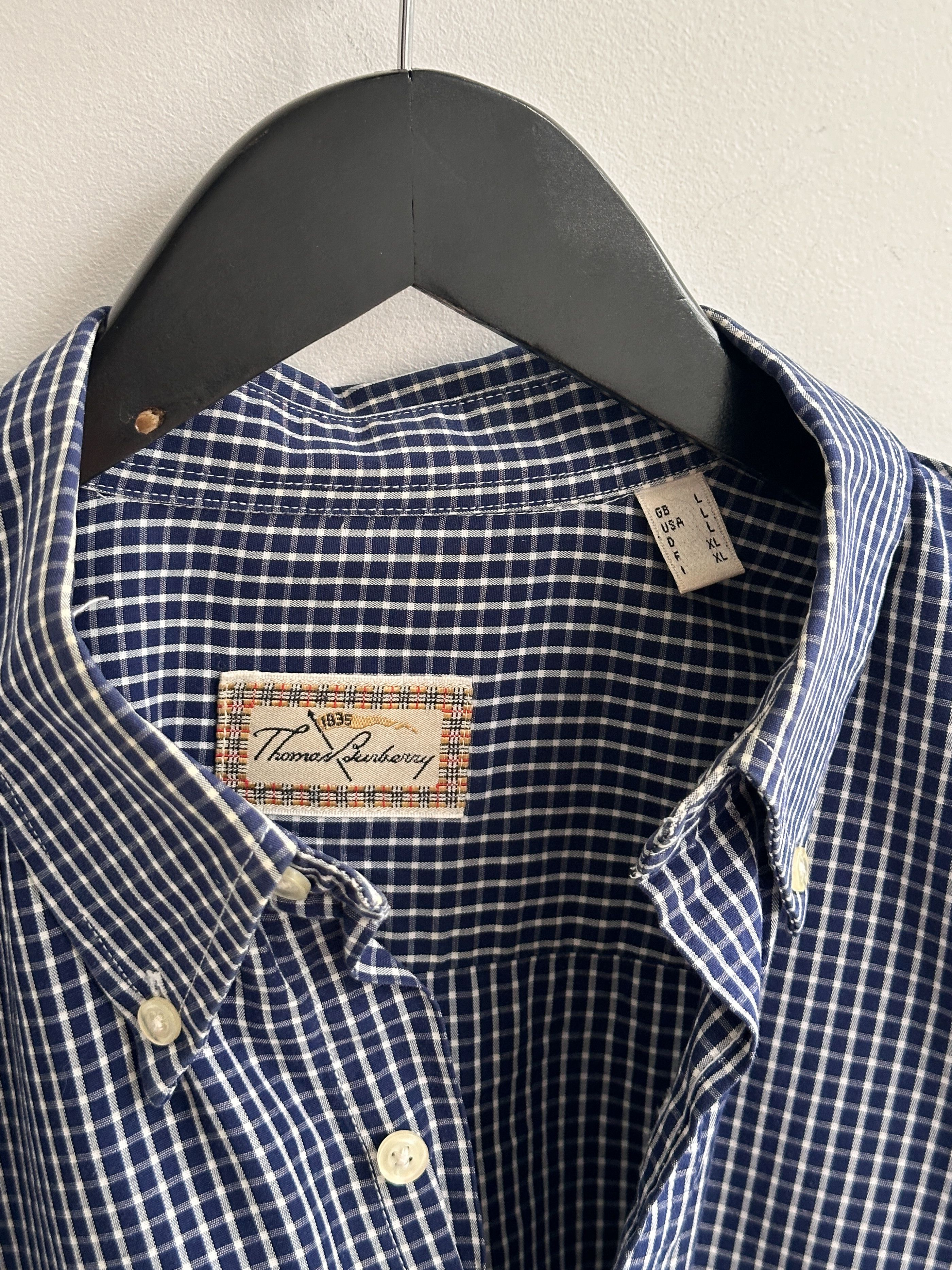 Burberry Vintage Thomas Burberry Check Shirt Size US XL / EU 56 / 4 - 6 Thumbnail