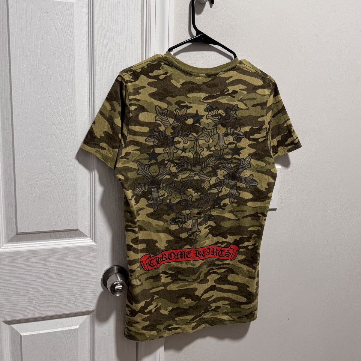 Chrome Hearts Chrome Hearts Vintage Metal Ninja Star Logo Camo T Shirt Size US M / EU 48-50 / 2 - 1 Thumbnail