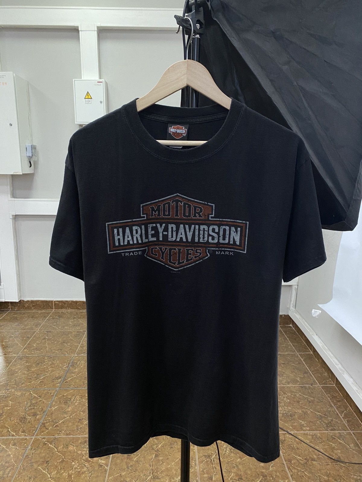 Harley Davidson 🏴󠁧󠁢󠁥󠁮󠁧󠁿 Vintage Y2K Harley Davidson England Sexy Girl Choppers Tee Size US L / EU 52-54 / 3 - 2 Thumbnail