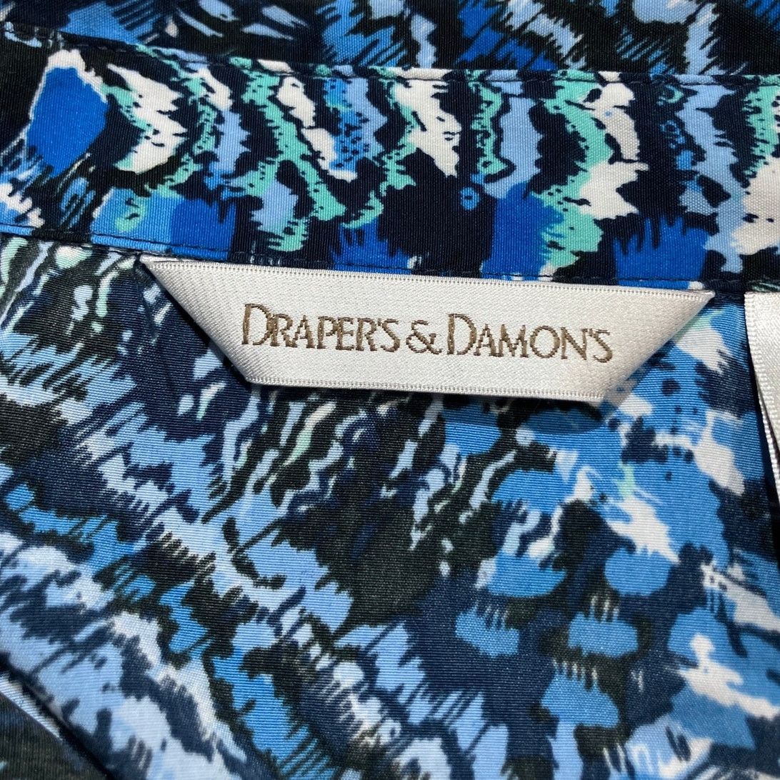 Other Drapers & Damons Y2K Abstract Boho Blue Collared Tunic L Size L / US 10 / IT 46 - 5 Thumbnail