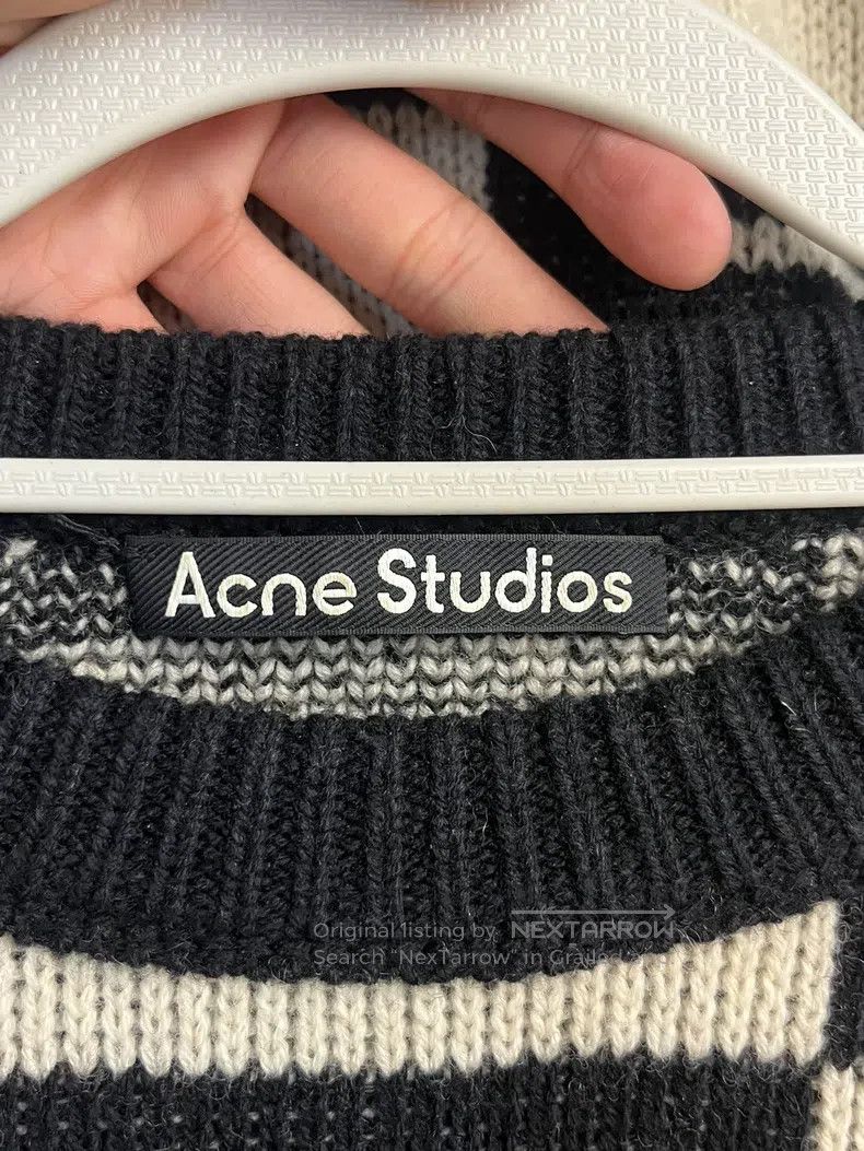 Acne Studios Acne Studios Patterned Plaid Crew-neck Long-sleeve Woolen Size US S / EU 44-46 / 1 - 3 Thumbnail