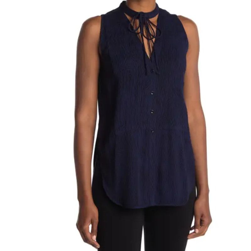 Proenza Schouler Proenza Schouler Printed Georgette Tie Front Top size 6 Size M / US 6-8 / IT 42-44 - 1 Thumbnail
