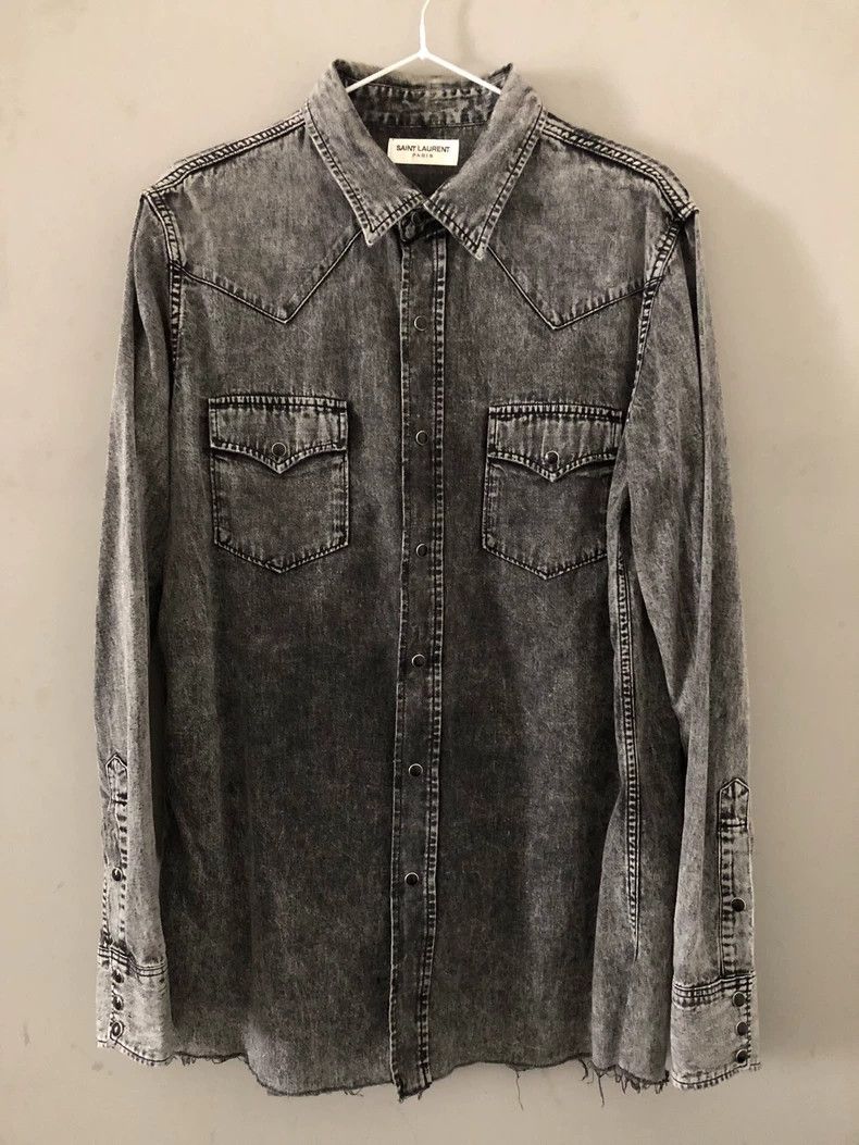 Saint Laurent Paris Denim Shirt Size M