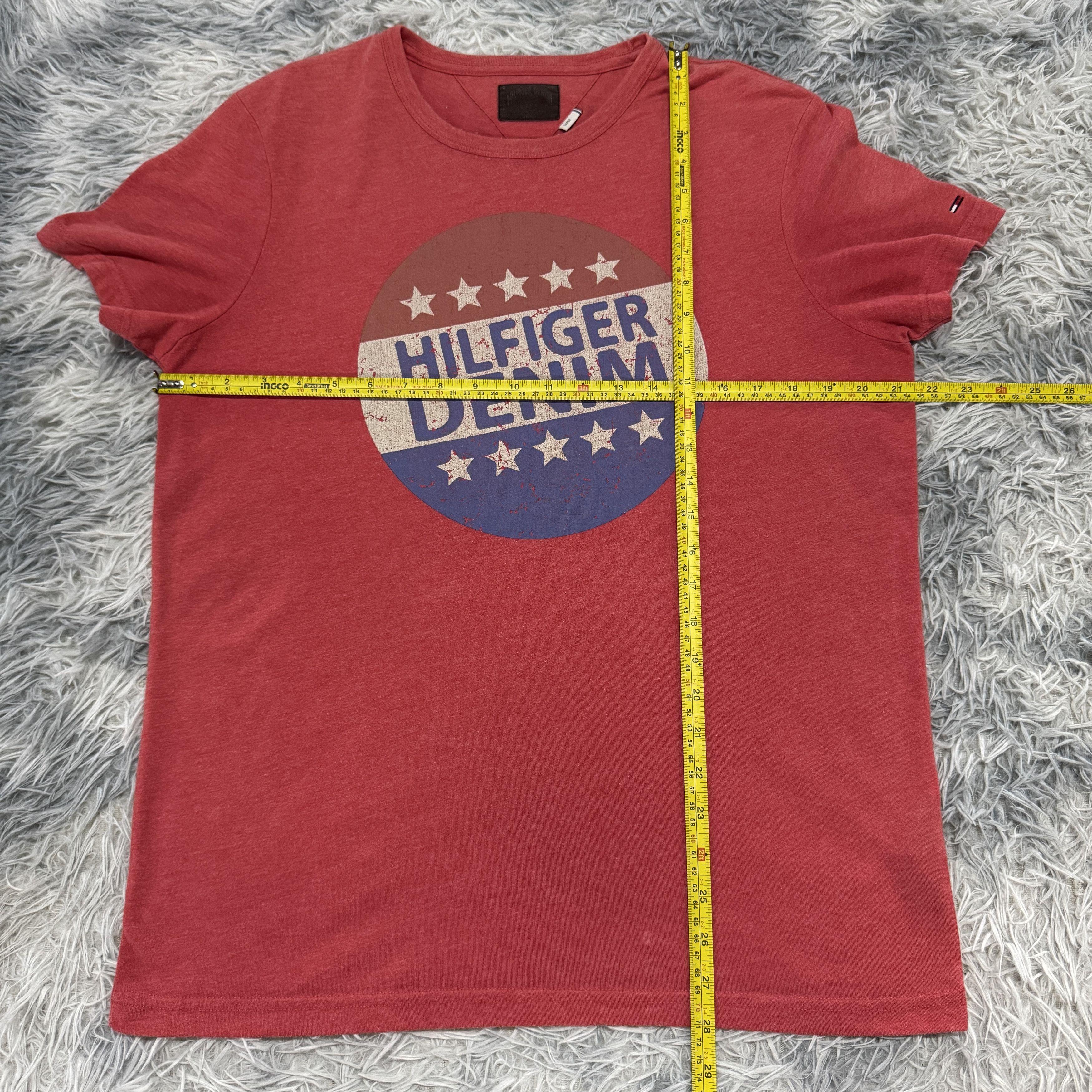 Tommy Hilfiger Tommy Hilfiger Hilfiger Denim "Stars & Stripes" Red Tshirt Size US L / EU 52-54 / 3 - 6 Thumbnail