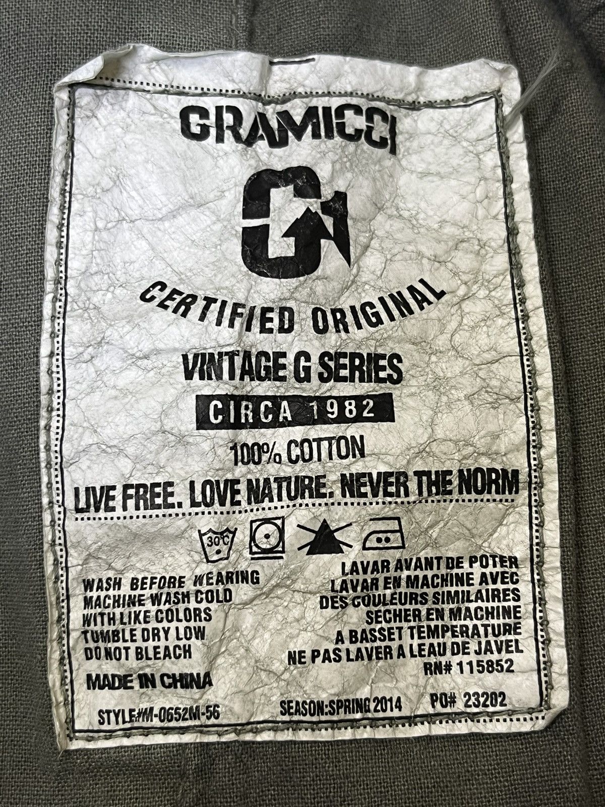 Gramicci GRAMICCI 2014 VTG G SERIES DRAWSTRING WAIST WITH BELT PANT Size US 35 - 17 Thumbnail