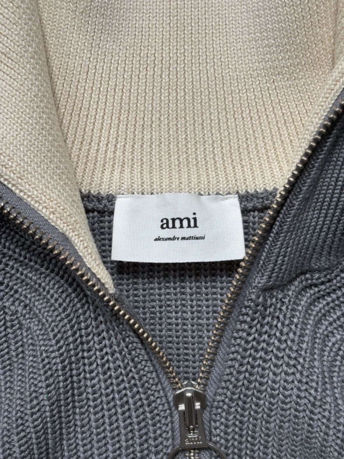 AMI Ami Paris Halfzip Pullover with Zipper collar Size US L / EU 52-54 / 3 - 3 Thumbnail