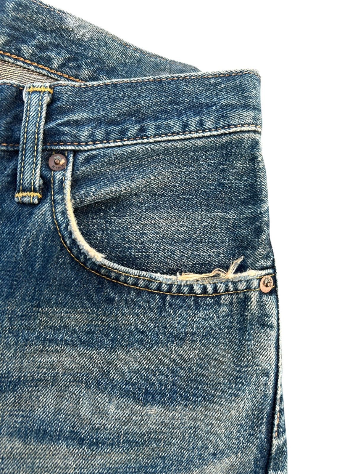 Kapital Vintage Edwin 505 Selvedge Rusty Mudwash Denim Jeans Size US 31 - 7 Thumbnail