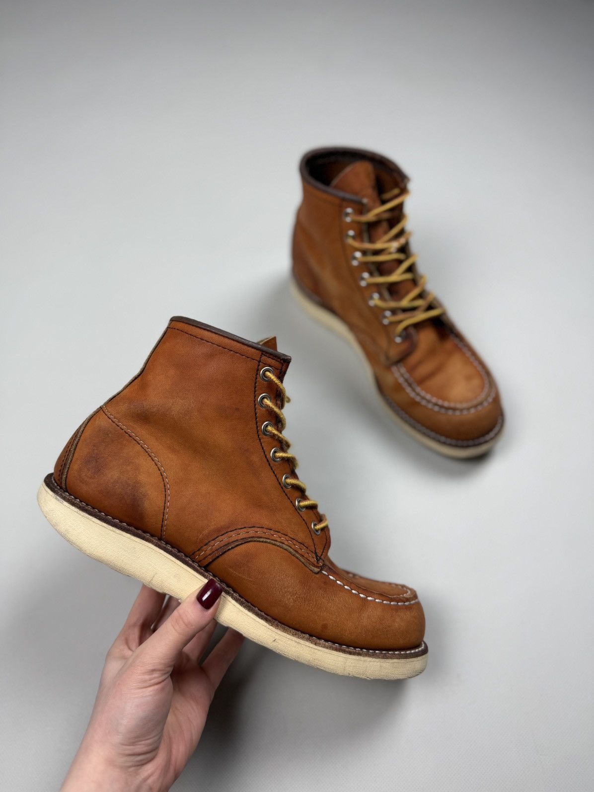 Red Wing Red Wing Shoes Vintage Leather Moc Toe Boots Size US 8.5 Size US 8.5 / EU 41-42 - 7 Thumbnail