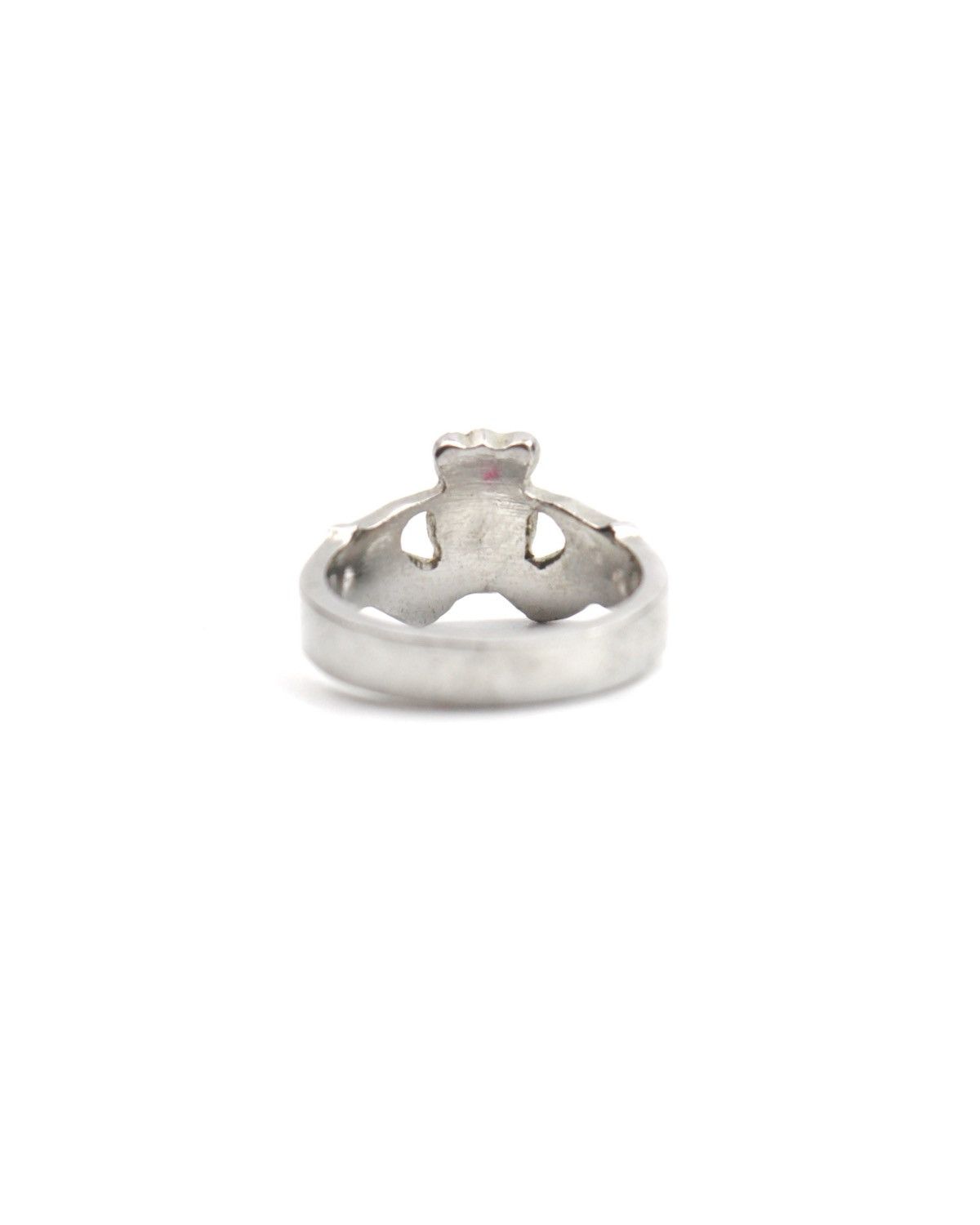 Japanese Brand 2000S JAPANESE MADE HEART-IN-HANDS CROWN RING Size ONE SIZE - 4 Thumbnail