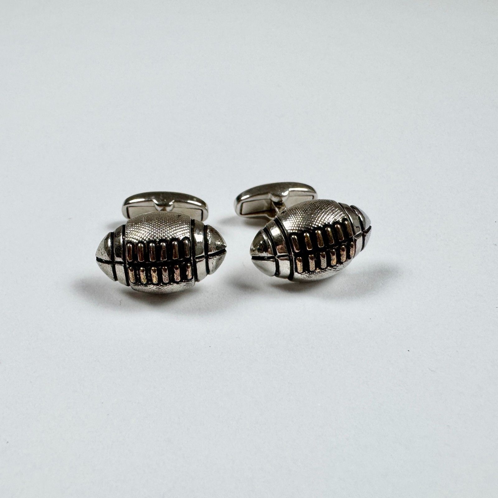 Paul Smith Paul Smith Silver Football Rugby Cufflinks Sporty Size ONE SIZE - 3 Thumbnail