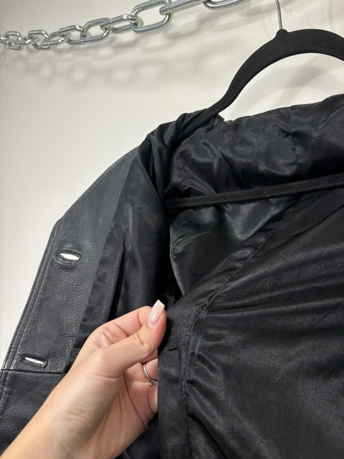 Claude Montana Vintage Claude Montana Ideal Cuir Women’s Leather Jacket Size M / US 6-8 / IT 42-44 - 15 Thumbnail