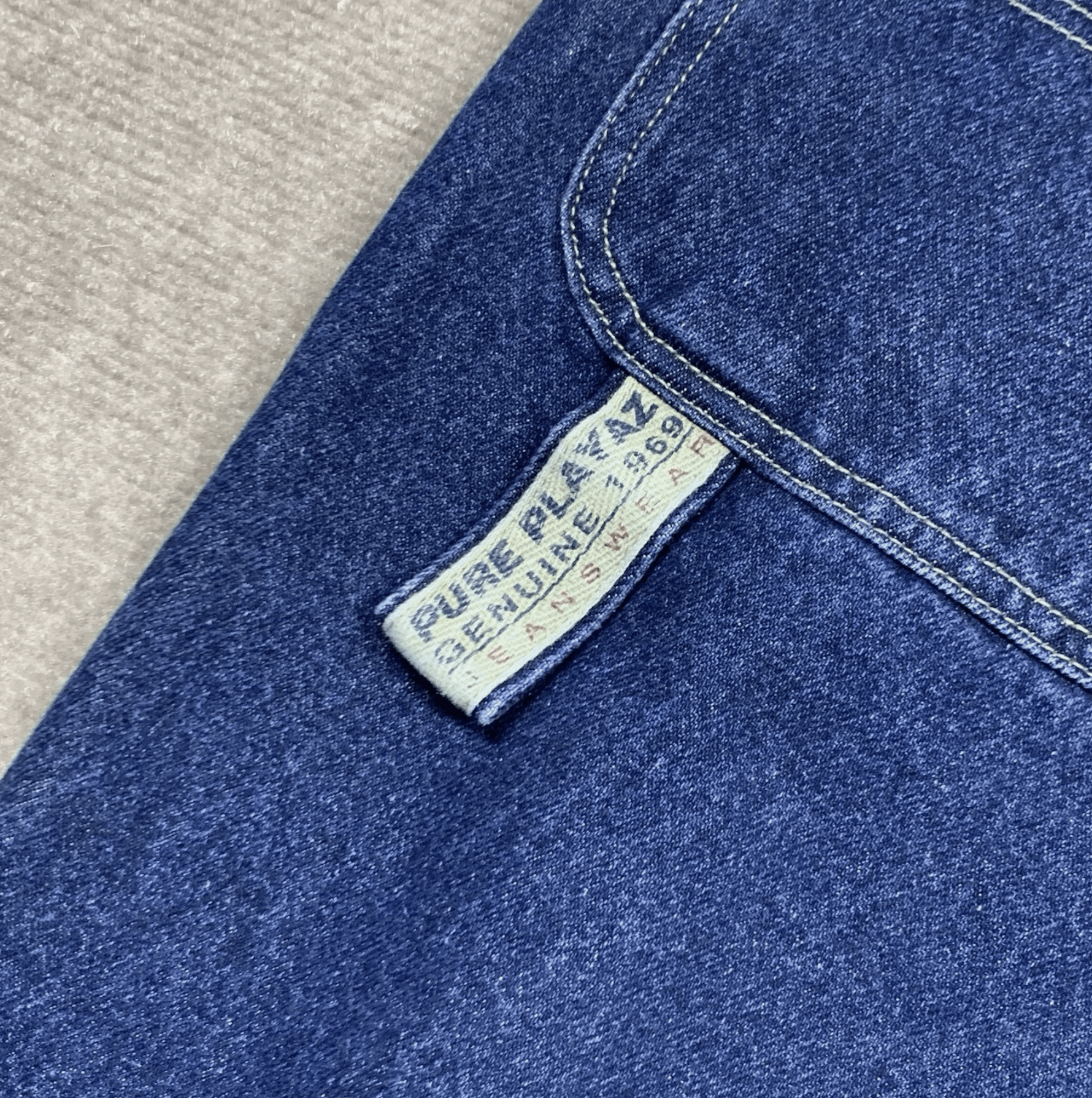 Other Pure Playaz Carpenter Jeans Mens 31X33 Blue Denim Vintage Size US 31 - 9 Thumbnail