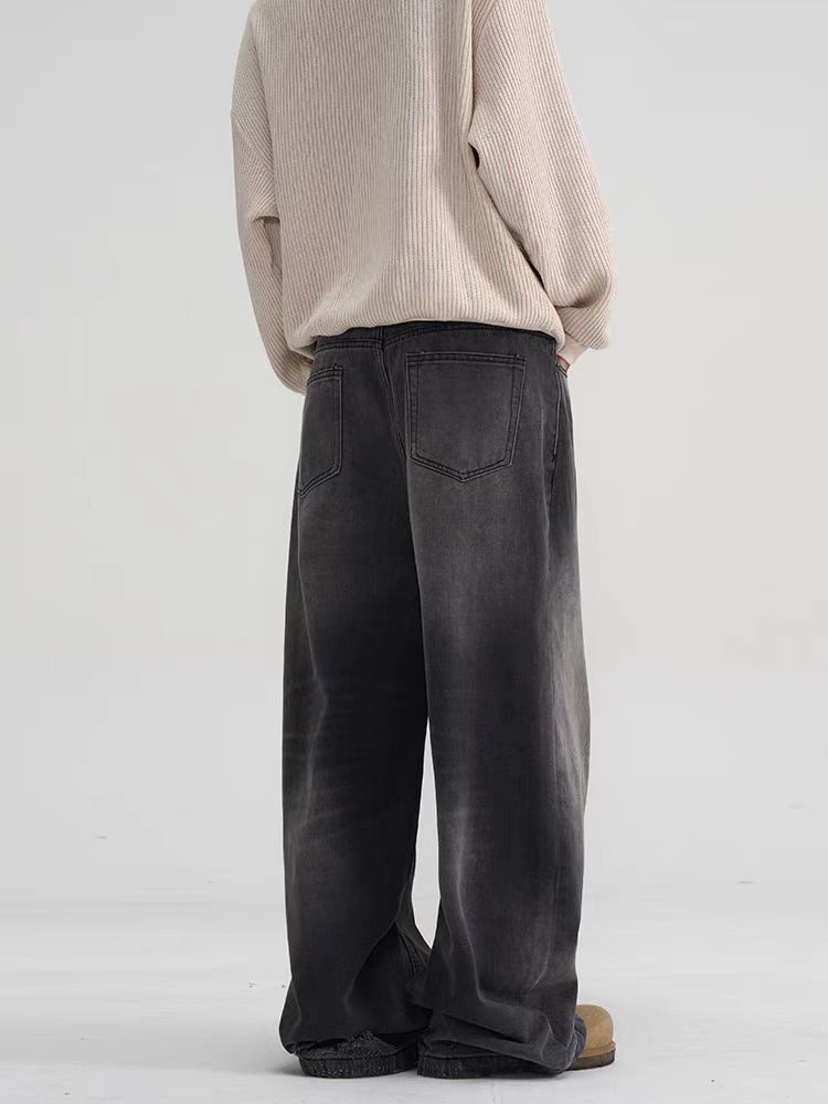 Japanese Brand × Jean High Street Washed Loose Straight Casual Jeans Size US 33 - 5 Thumbnail