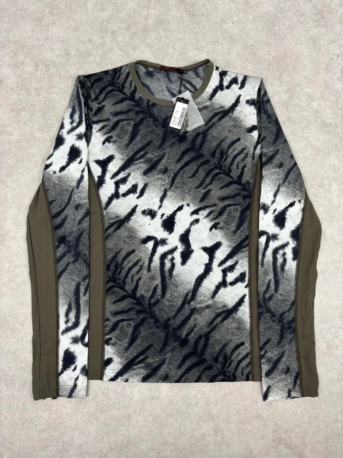 Roberto Cavalli Roberto Cavalli Grey Black Zebra Savage Longsleeve Size S / US 4 / IT 40 - 1 Thumbnail