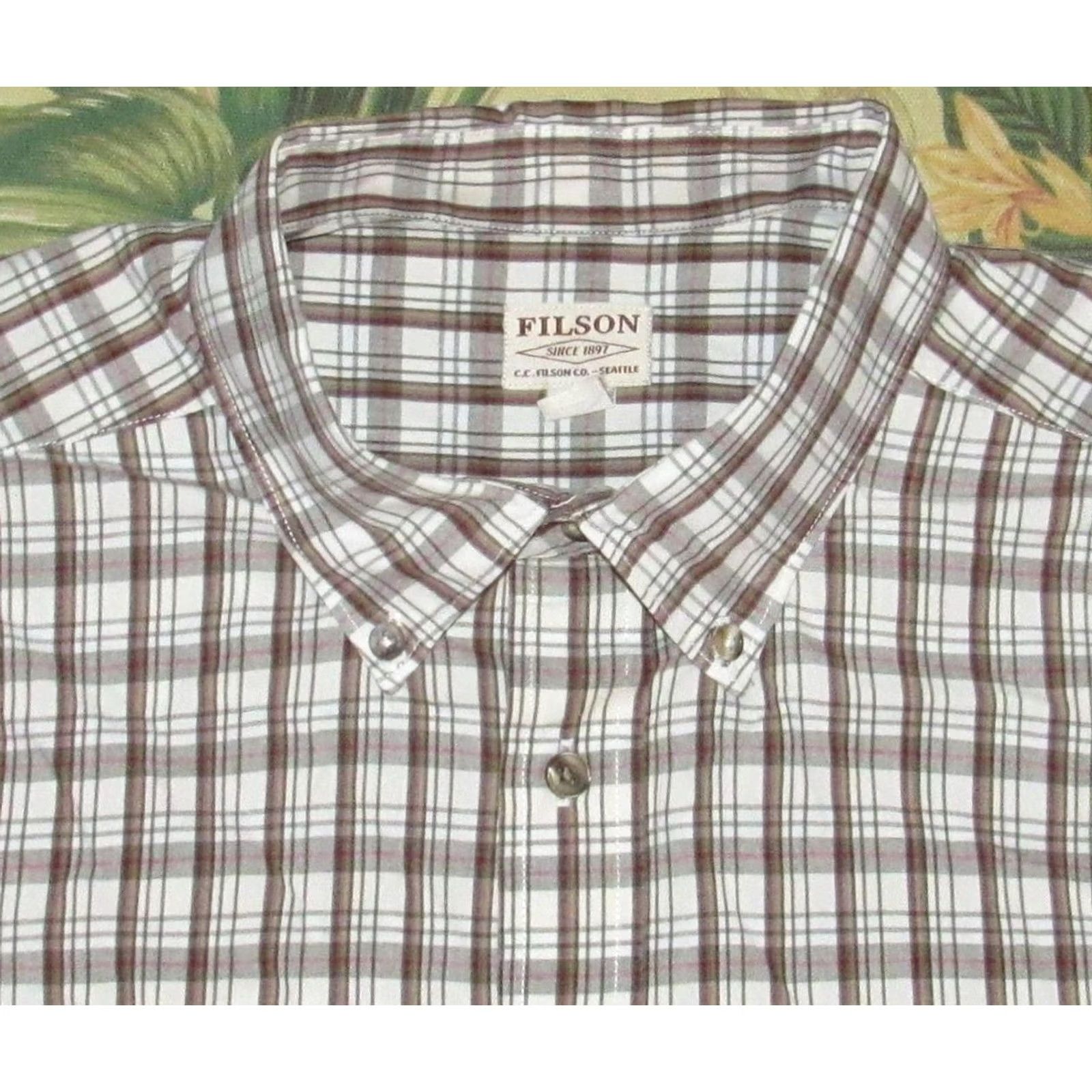 Filson FILSON Brown Plaid Long Sleeve Shirt Medium Size US M / EU 48-50 / 2 - 2 Thumbnail