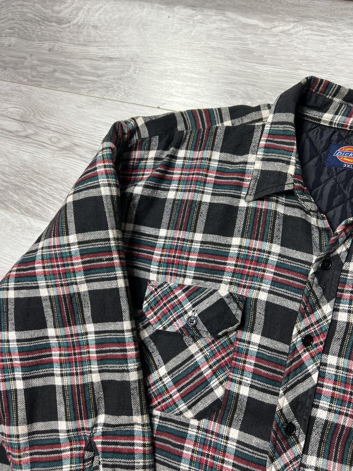 Dickies Vintage Dickies Checked Paded Over Shirt 3/4 Sleeve Jacket Size US XXL / EU 58 / 5 - 8 Thumbnail