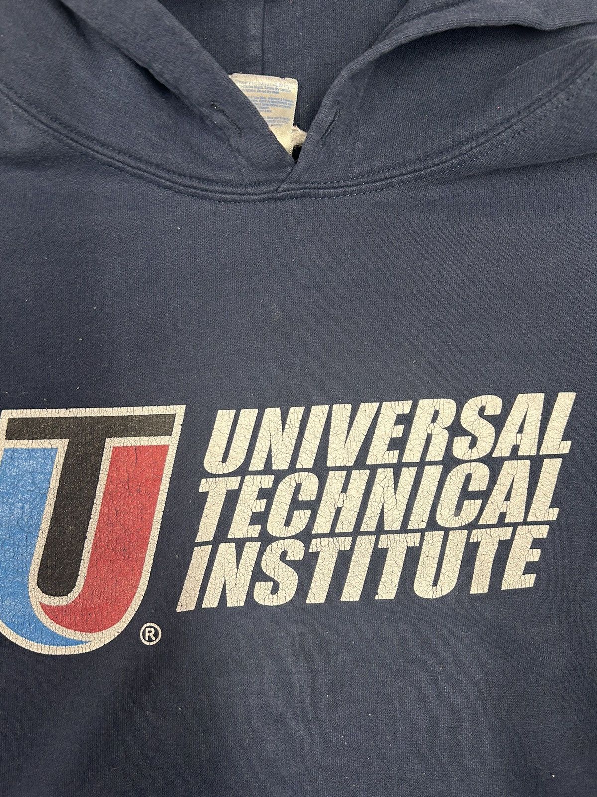 Vintage Crazy Vintage Y2K Universal Technical Institute Navy Hoodie Size US XL / EU 56 / 4 - 2 Thumbnail