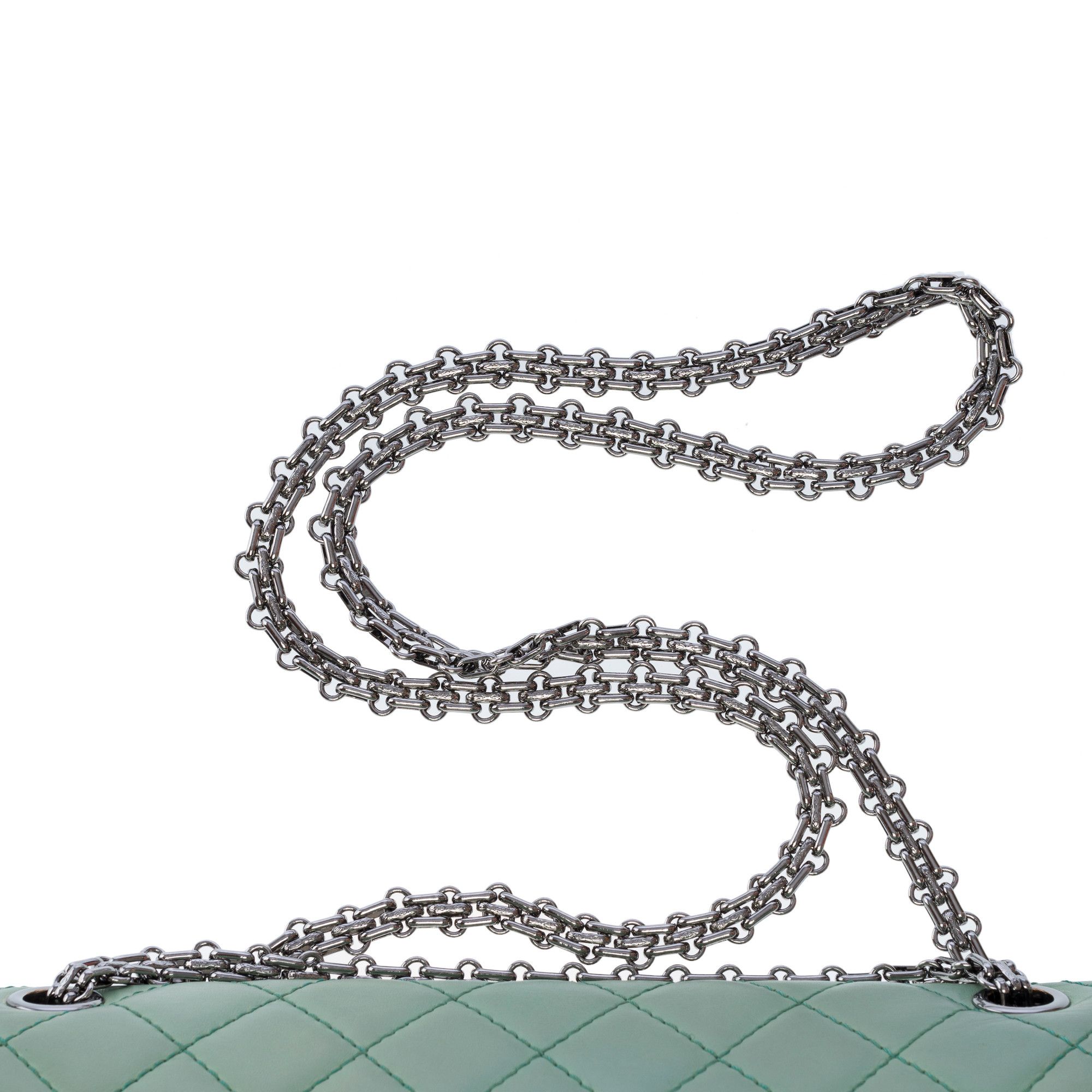 Chanel CHANEL 2.55 in Green Leather Size ONE SIZE - 9 Thumbnail