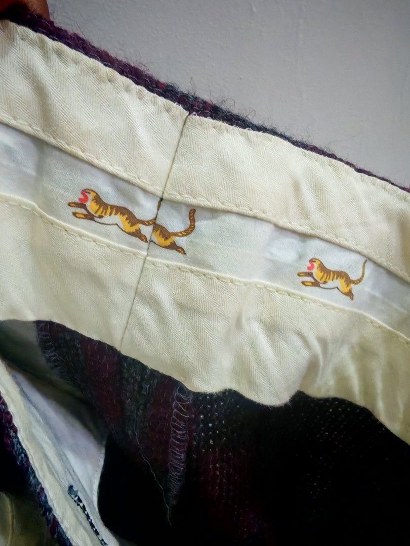 Kenzo Vintage 80s Kenzo Paris Wool Pants w/ Tiger Lining Size US 30 / EU 46 - 5 Thumbnail