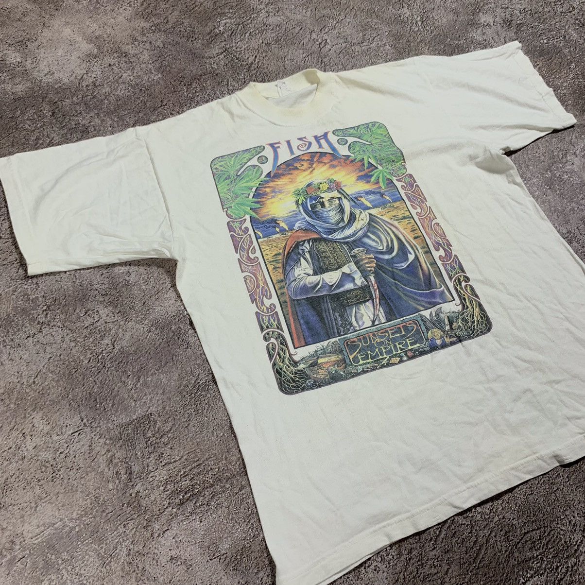 Vintage Vintage 90s Graphic Tee Sun Faded Horror Skull Print Grunge Size US XL / EU 56 / 4 - 3 Thumbnail