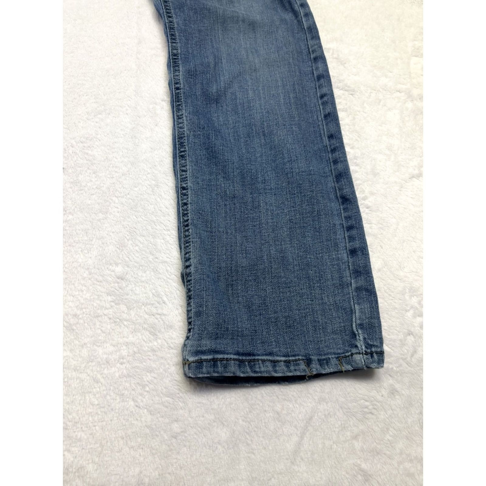 Wrangler Wrangler Jeans Bootcut Men 29x30 Medium Wash Stretch Cotton Denim Zip Button Regular 29 Waist 30 Inseam Blue Size US 29 - 3 Thumbnail