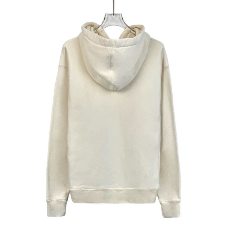 Gucci Gucci Beige letter lamb print cotton hooded drawstring swea Size US XS / EU 42 / 0 - 2 Thumbnail