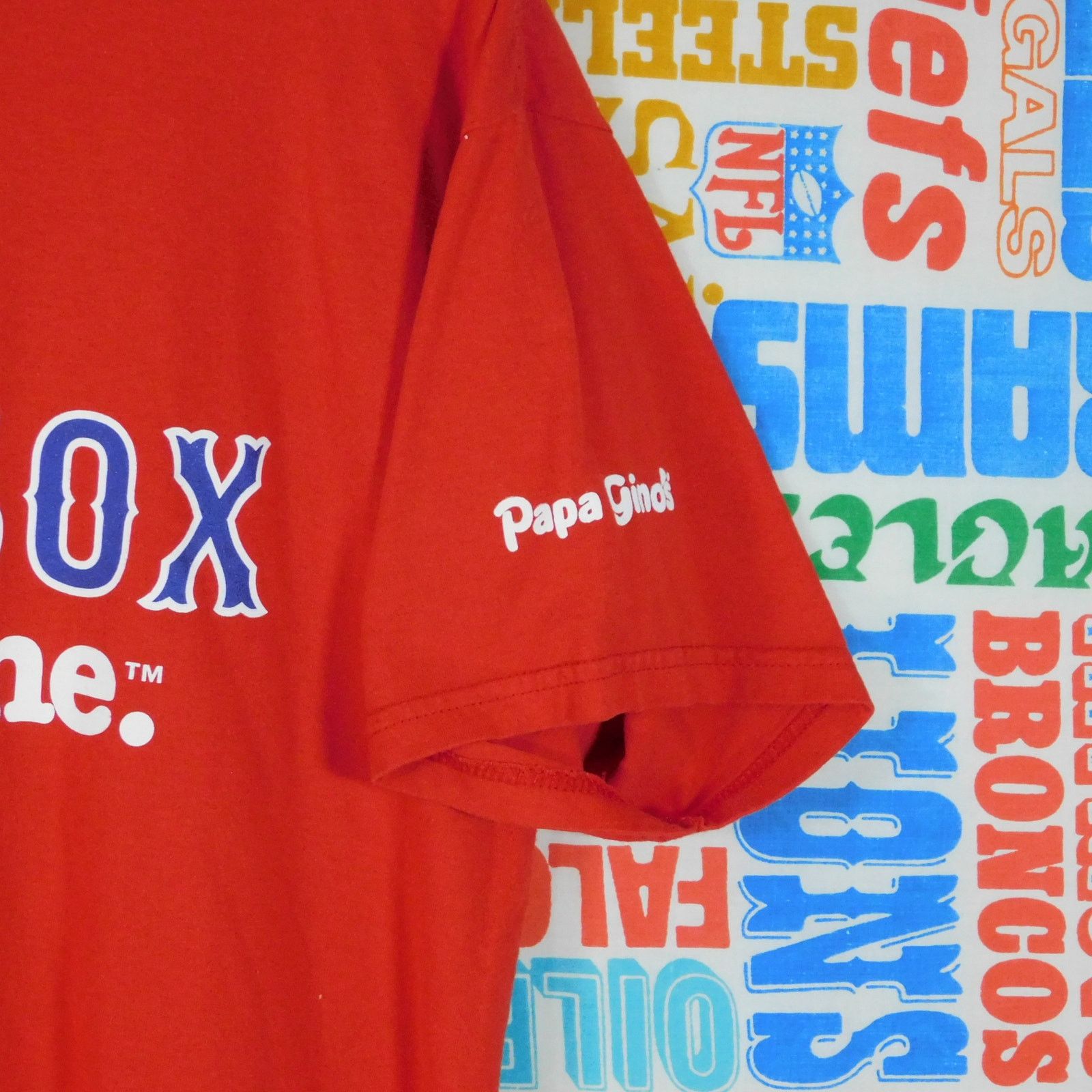 Gildan Boston Red Sox Its Papa Ginos Time Tee Size L Double Sided Size US L / EU 52-54 / 3 - 6 Thumbnail