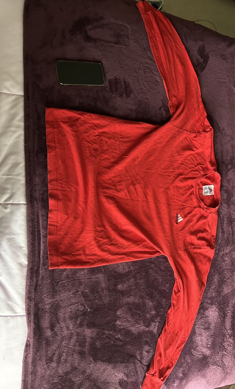 Adidas Vintage 90s Adidas Long Sleeve T-Shirt Sz M Made in Mexico Size US M / EU 48-50 / 2 - 1 Thumbnail