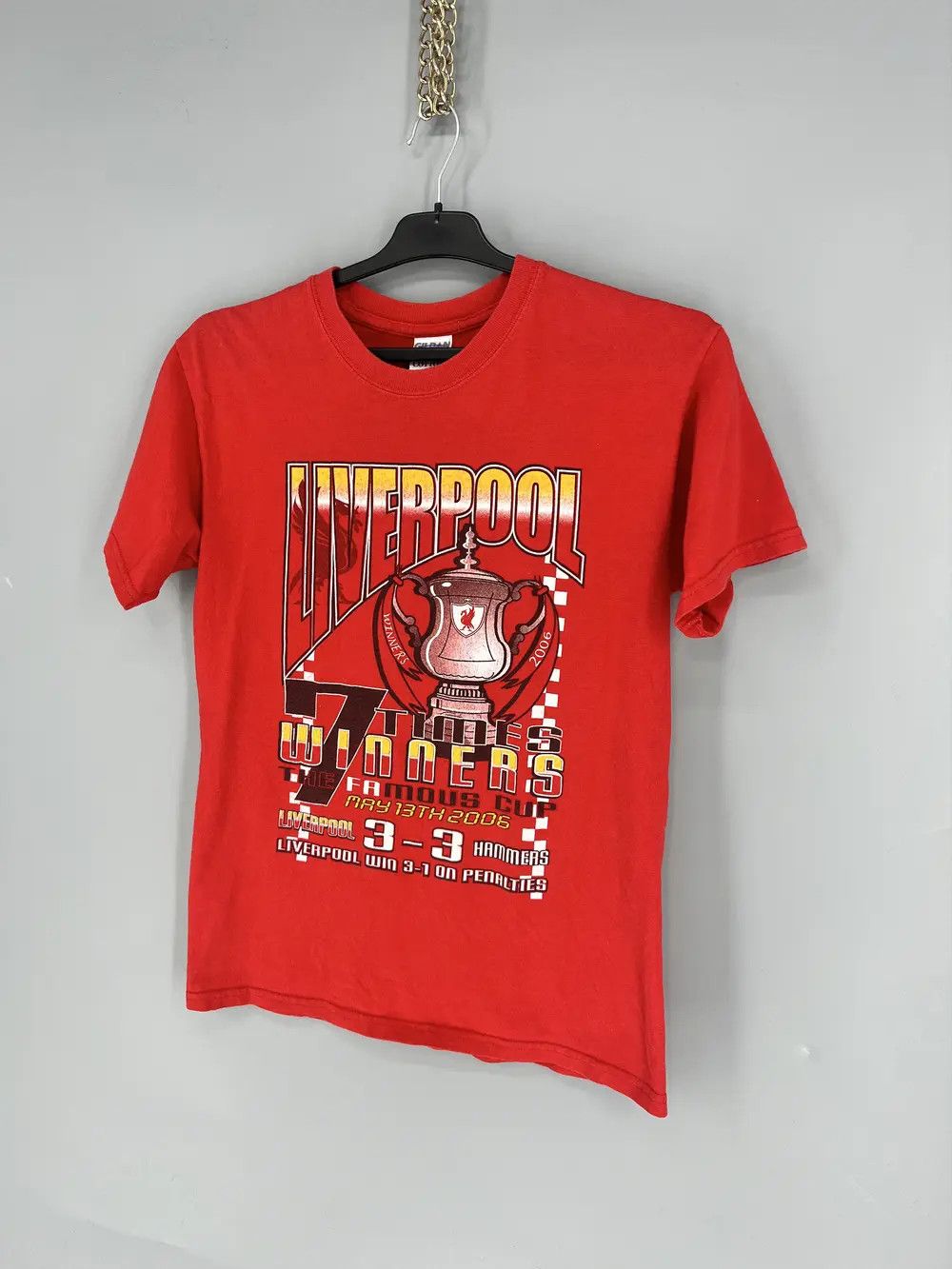 Vintage Vintage Football TShirt Champions League Liverpool Hammers Size US S / EU 44-46 / 1 - 3 Thumbnail