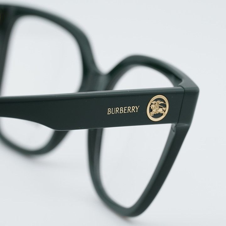Burberry Burberry BE2443 4203 Eyeglasses Green 53mm Square Frame Size ONE SIZE - 7 Thumbnail