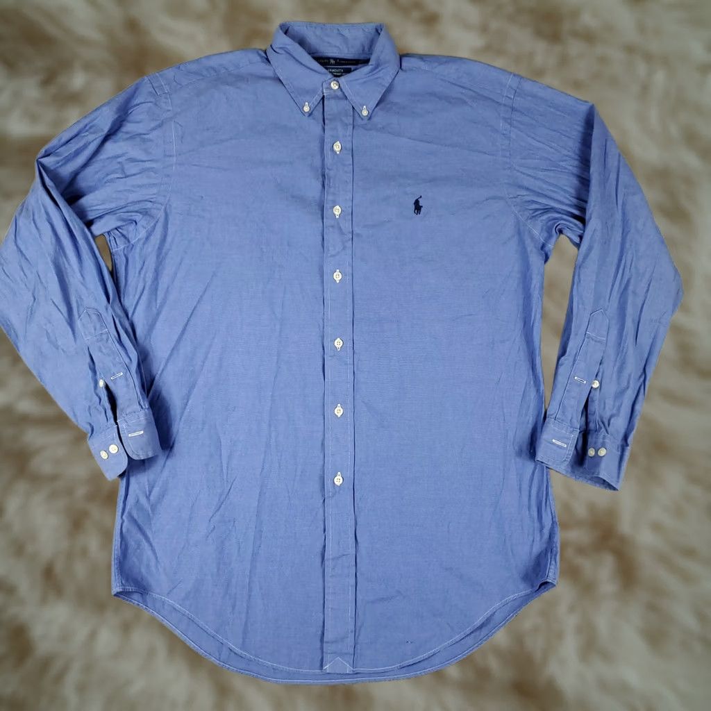 Ralph Lauren Ralph Lauren Mens Size 15 Blue Pony Dress Button Up Long Sleeve * Size 40R - 1 Thumbnail