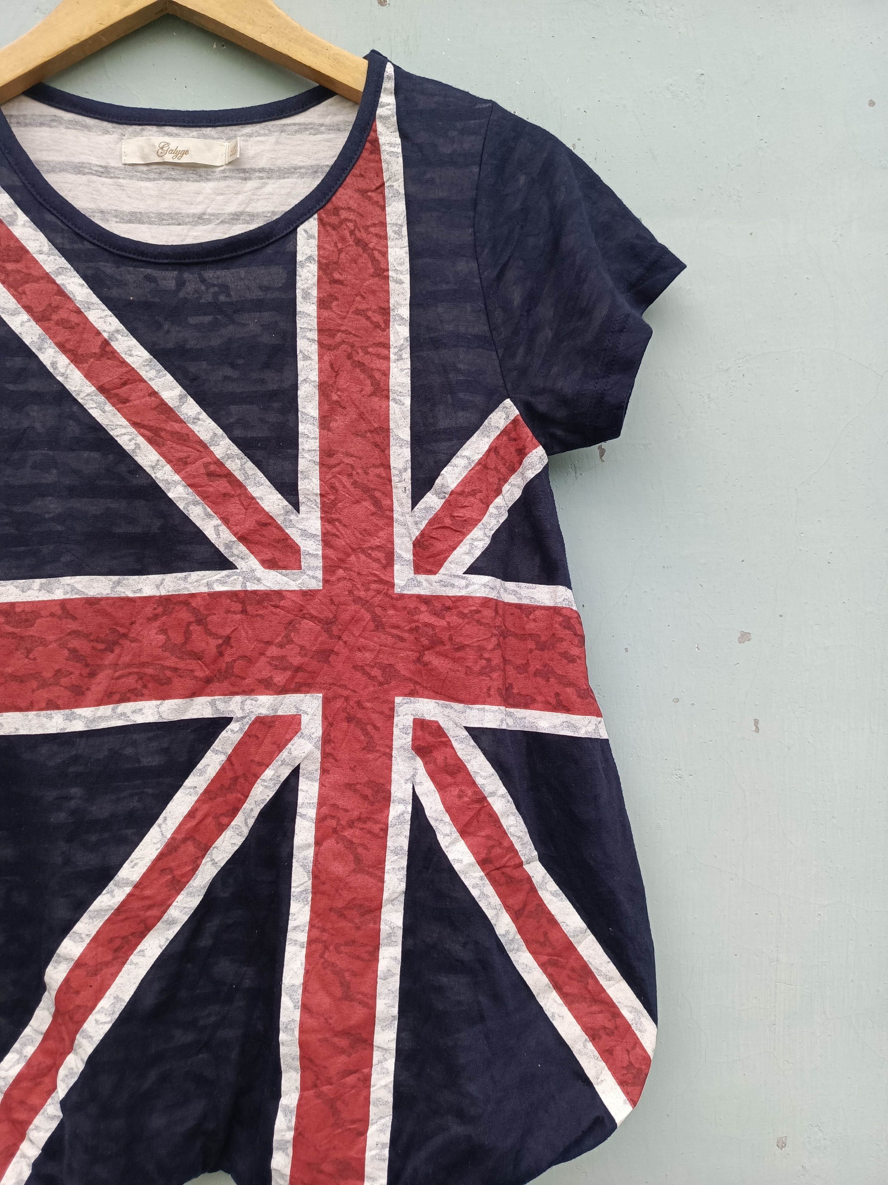Japanese Brand Galyge British print women tshirt Size L / US 10 / IT 46 - 5 Thumbnail
