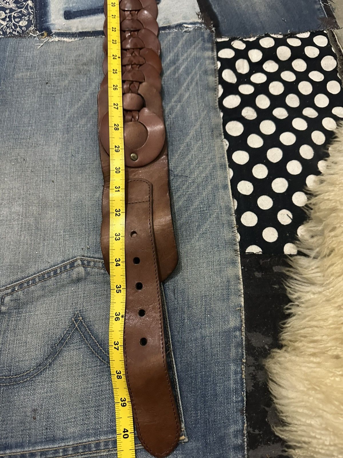 Japanese Brand × Vintage Rare!!! Goa Leather Belt Size ONE SIZE - 10 Thumbnail