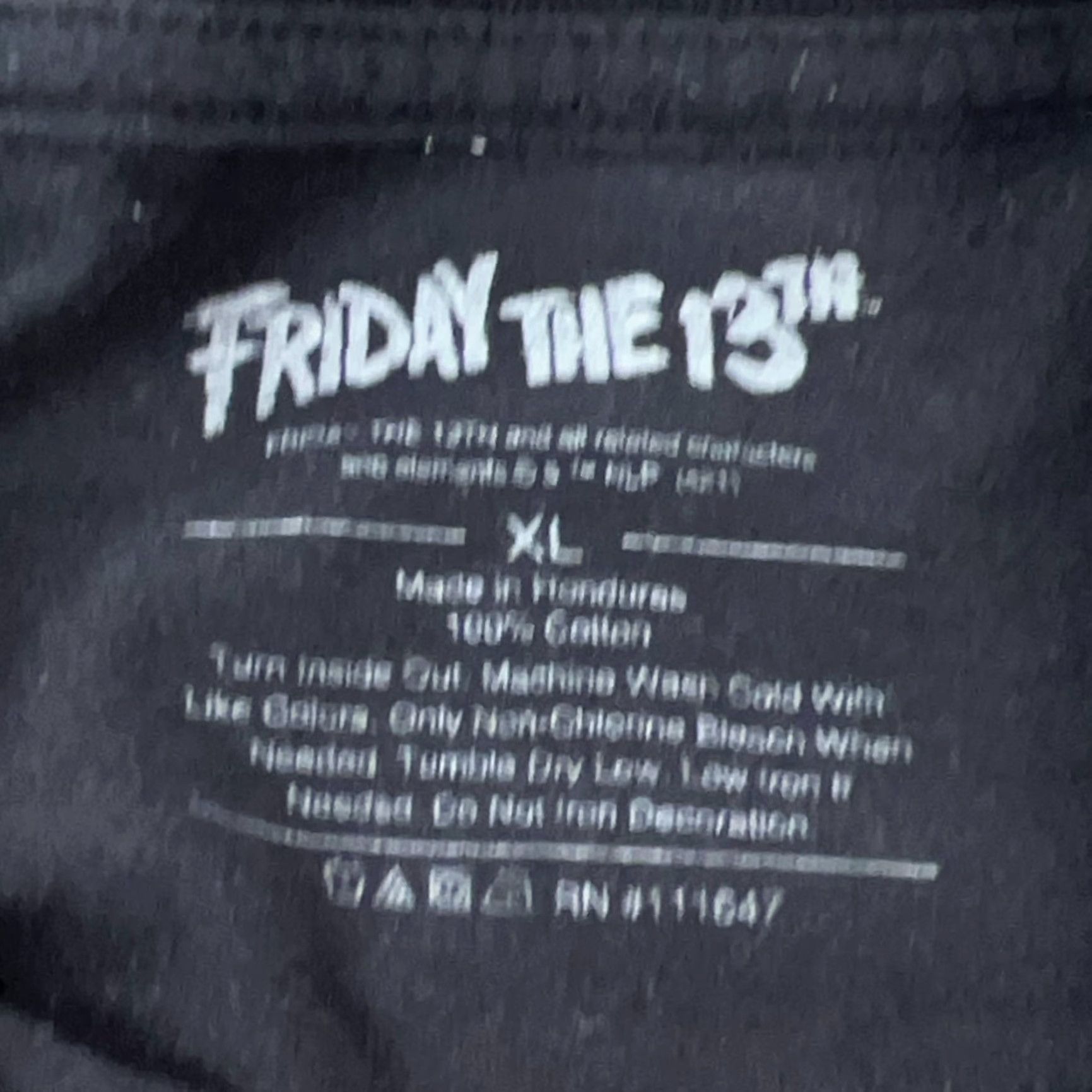 Vintage VINTAGE Friday the 13th Shirt Men XL Black Tee Camp Crystal Lake Horror Jason Size US XL / EU 56 / 4 - 4 Thumbnail
